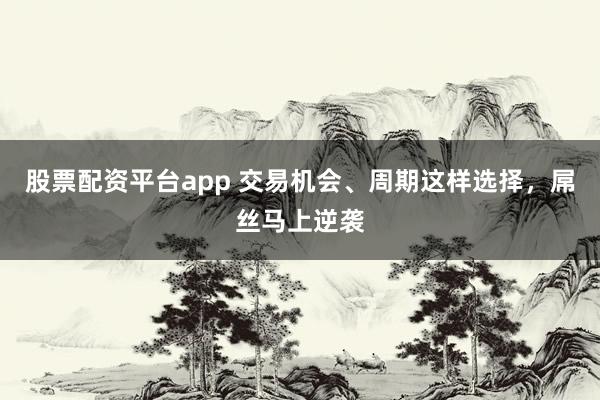 股票配资平台app 交易机会、周期这样选择，屌丝马上逆袭